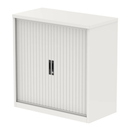 QUBE Tambour Cupboard - White - NWOF