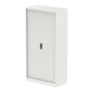 QUBE Tambour Cupboard - White - NWOF