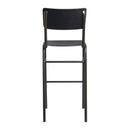 Tavo Stacking Bar Stool - Wooden Seat & Back - NWOF