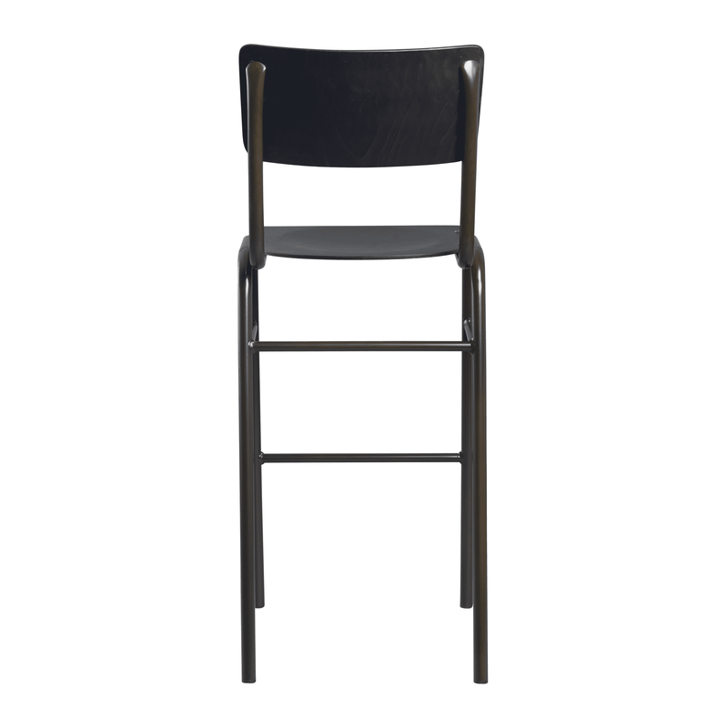 Tavo Stacking Bar Stool - Wooden Seat & Back