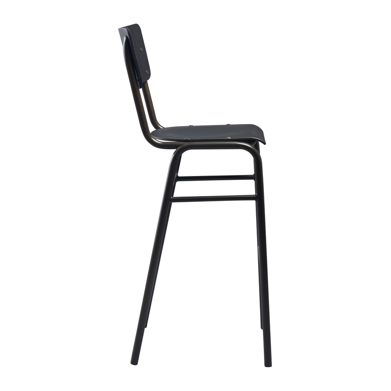 Tavo Stacking Bar Stool - Wooden Seat & Back