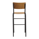 Tavo Stacking Bar Stool - Wooden Seat & Back - NWOF