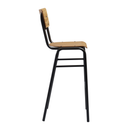 Tavo Stacking Bar Stool - Wooden Seat & Back - NWOF
