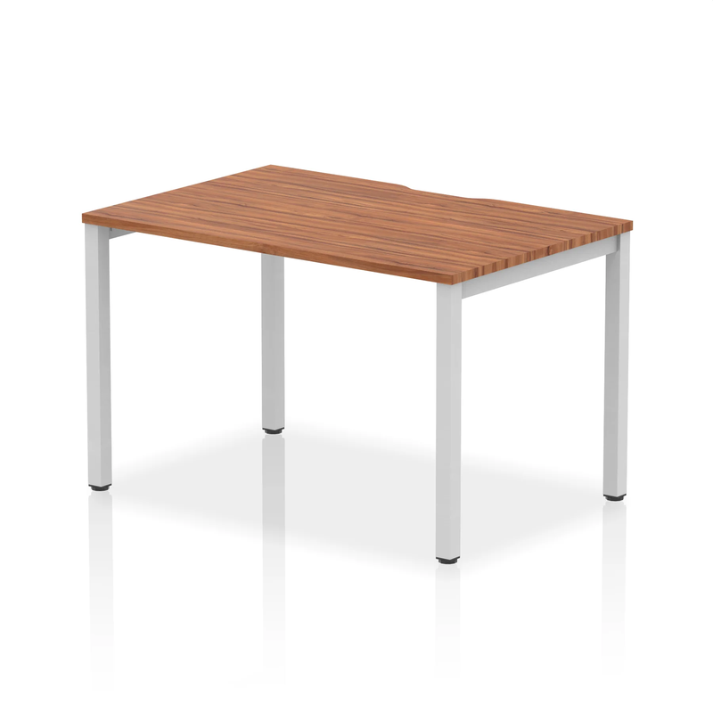 Evolve Plus Single Starter Bench Desk - Walnut