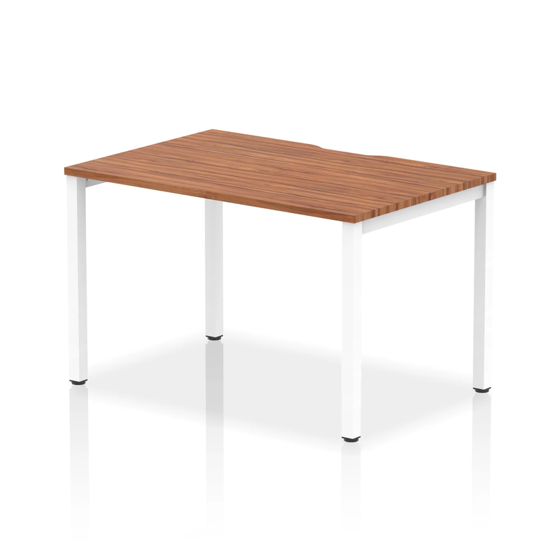 Evolve Plus Single Starter Bench Desk - Walnut