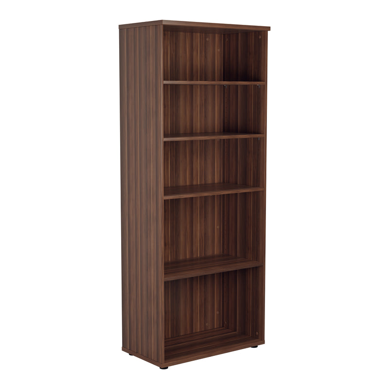 TC Essentials Wooden Bookcase - Dark Walnut - NWOF