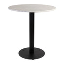 White Carrara Marble Complete Dining Table