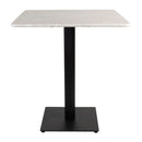 White Carrara Marble Complete Dining Table