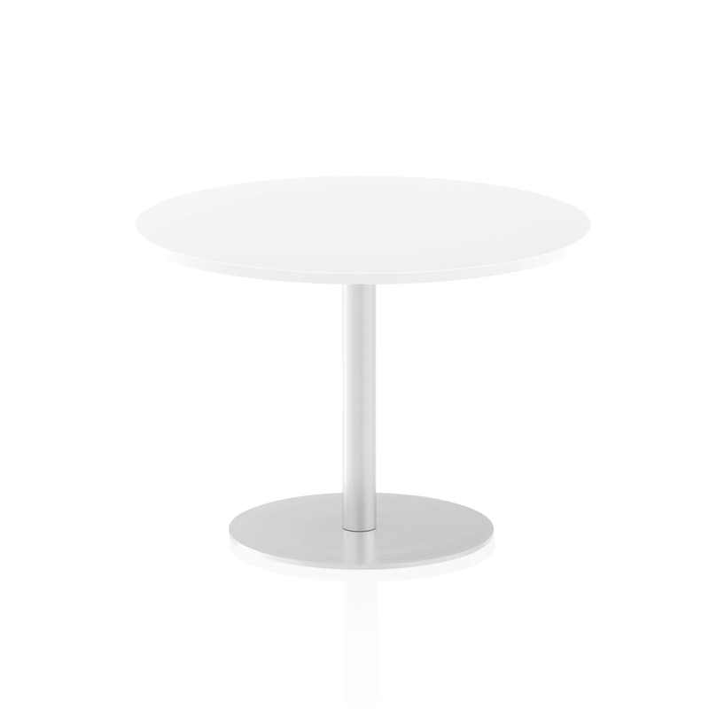 Impulse Circular Meeting Table - White - NWOF