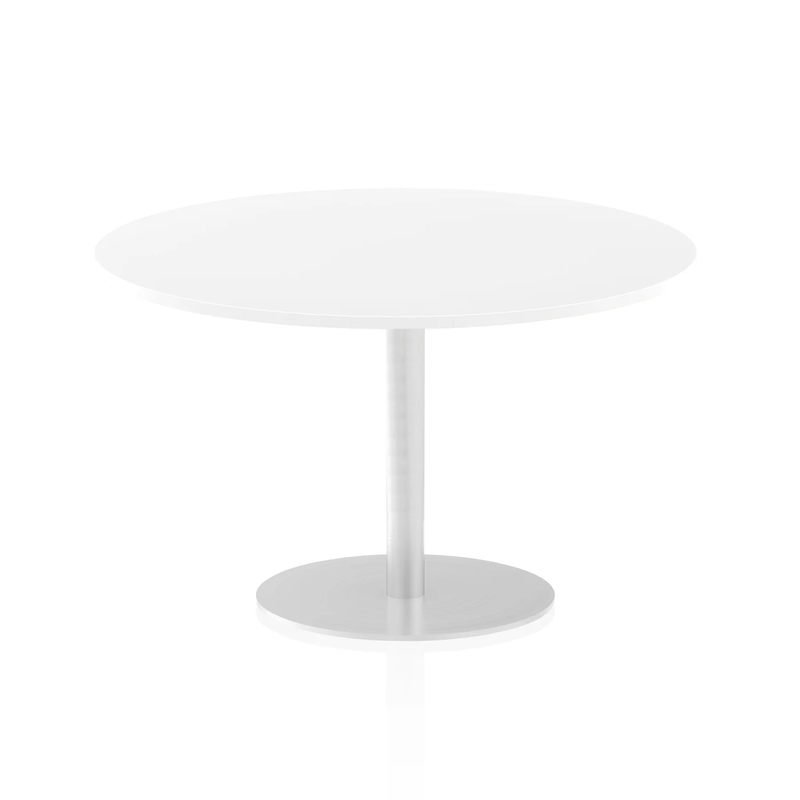 Impulse Circular Meeting Table - White - NWOF