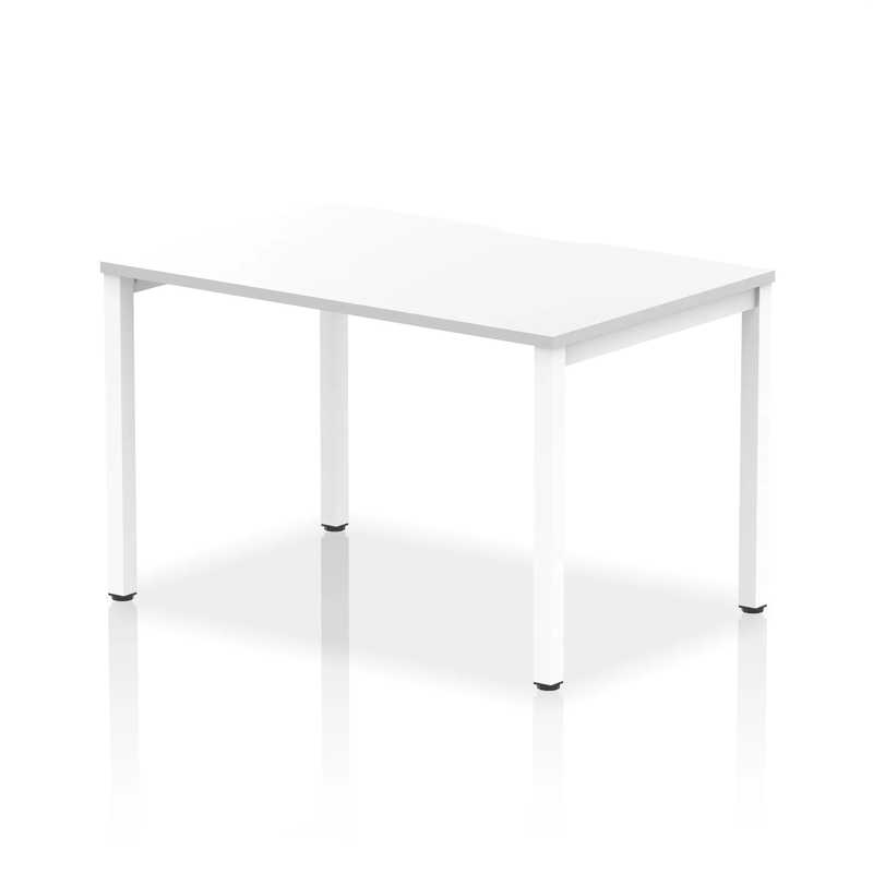 Evolve Plus Single Starter Bench Desk - White