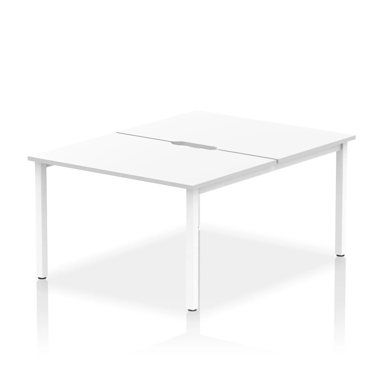 Evolve Plus B2B 2 Person Bench Desk - White