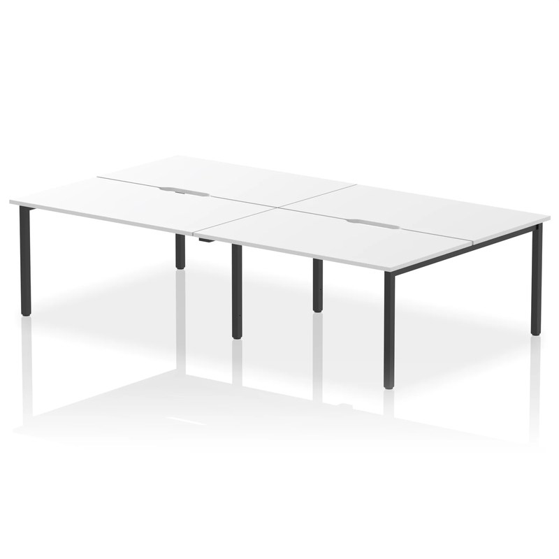 Evolve Plus B2B 4 Person Bench Desk - White