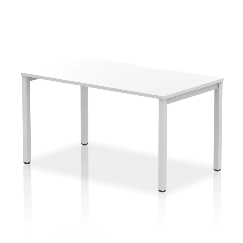 Evolve Plus Single Starter Bench Desk - White