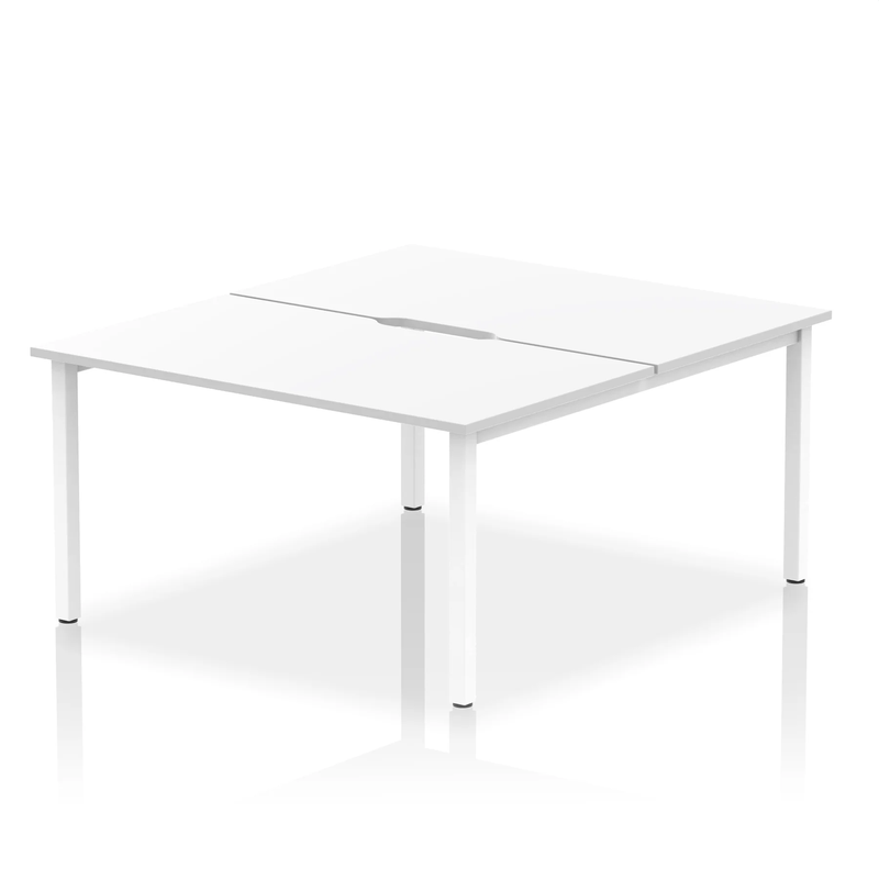 Evolve Plus B2B 2 Person Bench Desk - White