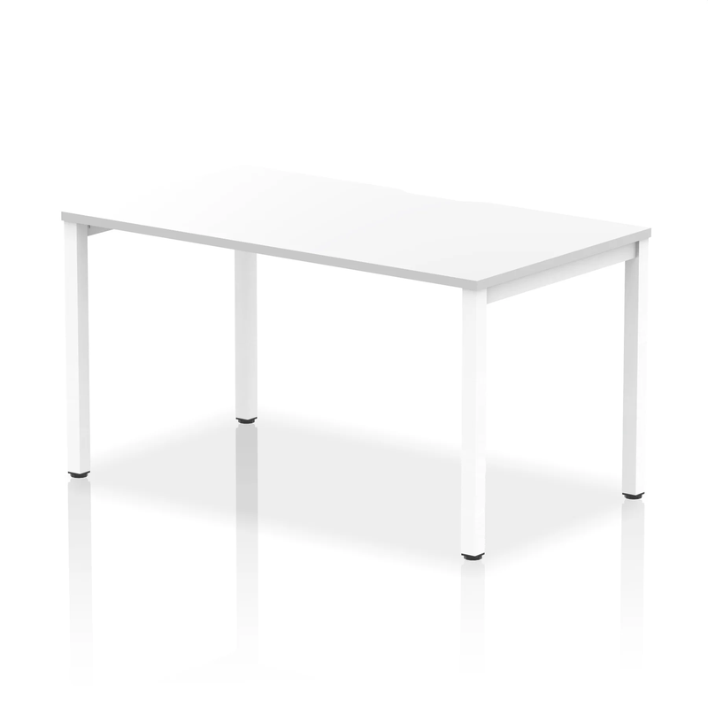 Evolve Plus Single Starter Bench Desk - White