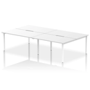 Evolve Plus B2B 4 Person Bench Desk - White - NWOF
