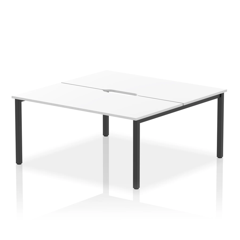 Evolve Plus B2B 2 Person Bench Desk - White