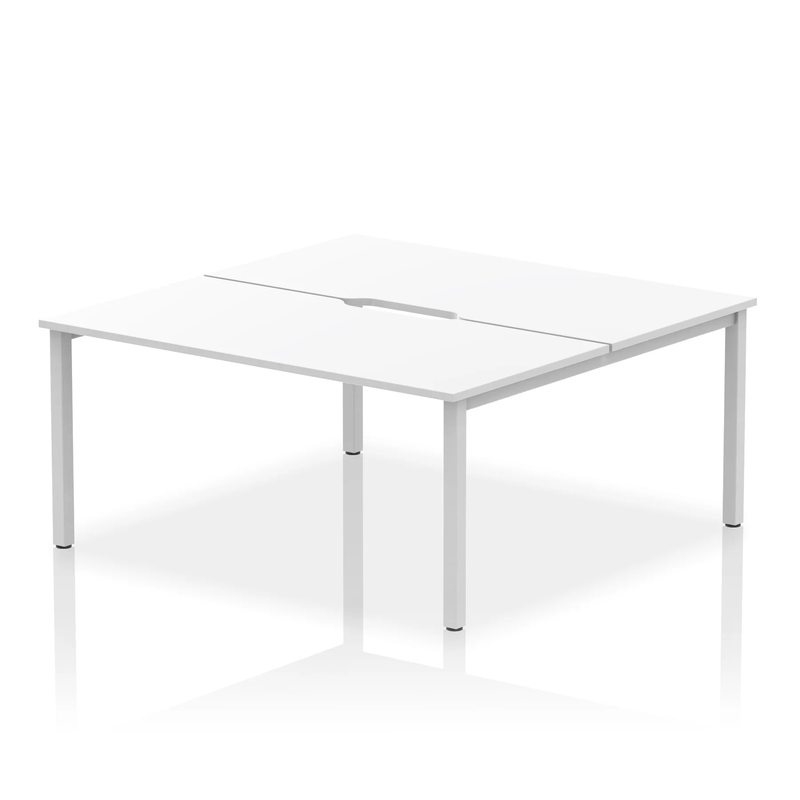 Evolve Plus B2B 2 Person Bench Desk - White