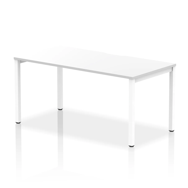 Evolve Plus Single Starter Bench Desk - White