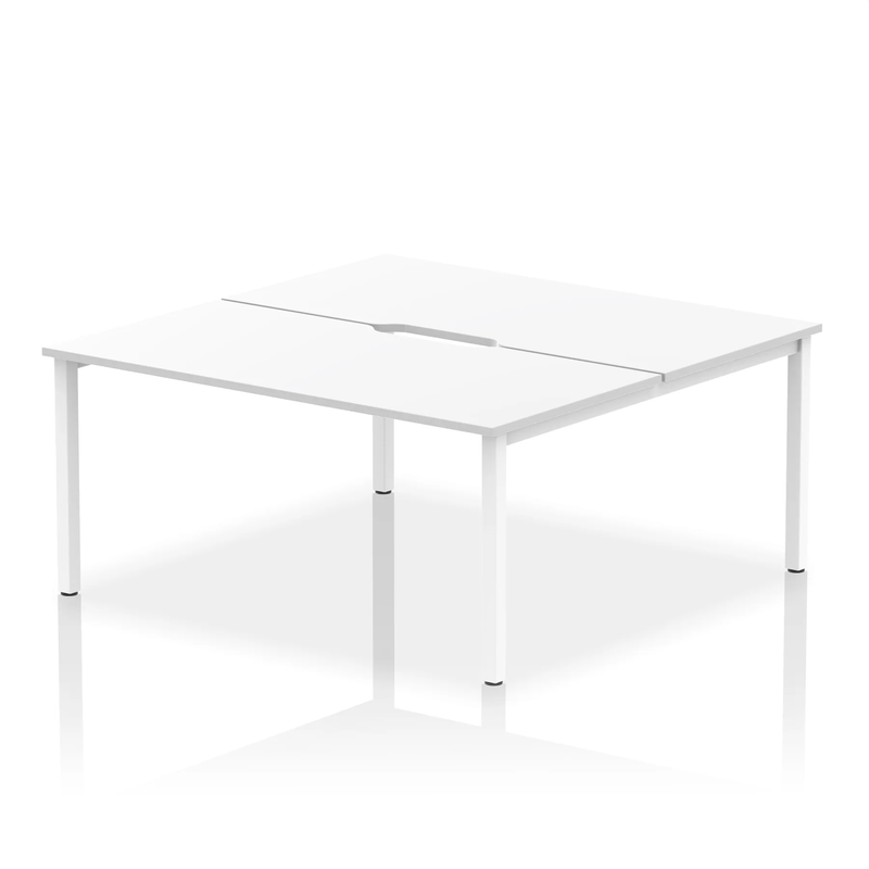 Evolve Plus B2B 2 Person Bench Desk - White