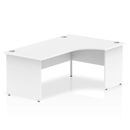 Impulse Crescent Desk With Panel End Leg - White - NWOF