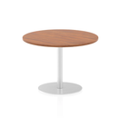 Impulse Circular Meeting Table - Walnut - NWOF