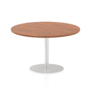 Impulse Circular Meeting Table - Walnut - NWOF