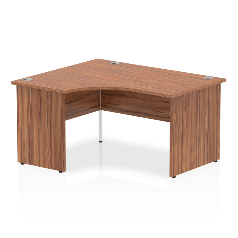 Impulse Crescent Desk With Panel End Leg - Walnut - NWOF