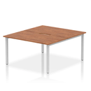 Evolve Plus B2B 2 Person Bench Desk - Walnut - NWOF