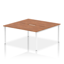 Evolve Plus B2B 2 Person Bench Desk - Walnut - NWOF