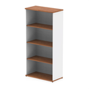 Impulse Bookcase - Walnut & White - NWOF