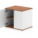 Impulse Desk High Cupboard - Walnut - NWOF