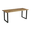 Wentworth 'Loop' Dining Table - Black/Rustic Antique - NWOF