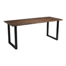 Wentworth 'Loop' Dining Table - Black/Smoked - NWOF
