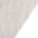 White Carrara Marble Complete Dining Table