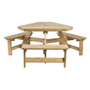 Winer Diner Triangle Picnic Table - 6 Seater - NWOF