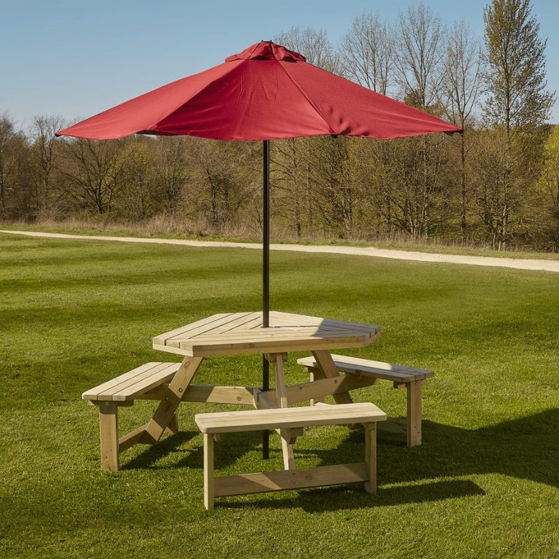 Winer Diner Triangle Picnic Table - 6 Seater