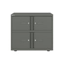 Bisley 800mm Wide Essentials Lodge - 4 Door Locker Cabinet - NWOF