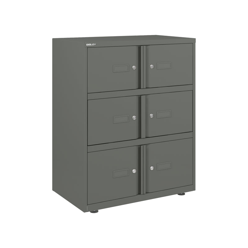 Bisley 800mm Wide Essentials Lodge - 6 Door Locker Cabinet