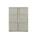Bisley 800mm Wide Essentials Lodge - 6 Door Locker Cabinet - NWOF