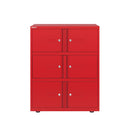 Bisley 800mm Wide Essentials Lodge - 6 Door Locker Cabinet - NWOF