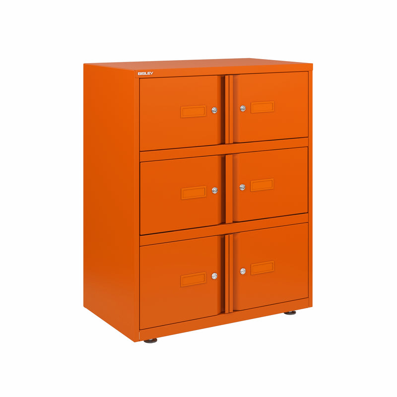 Bisley 800mm Wide Essentials Lodge - 6 Door Locker Cabinet