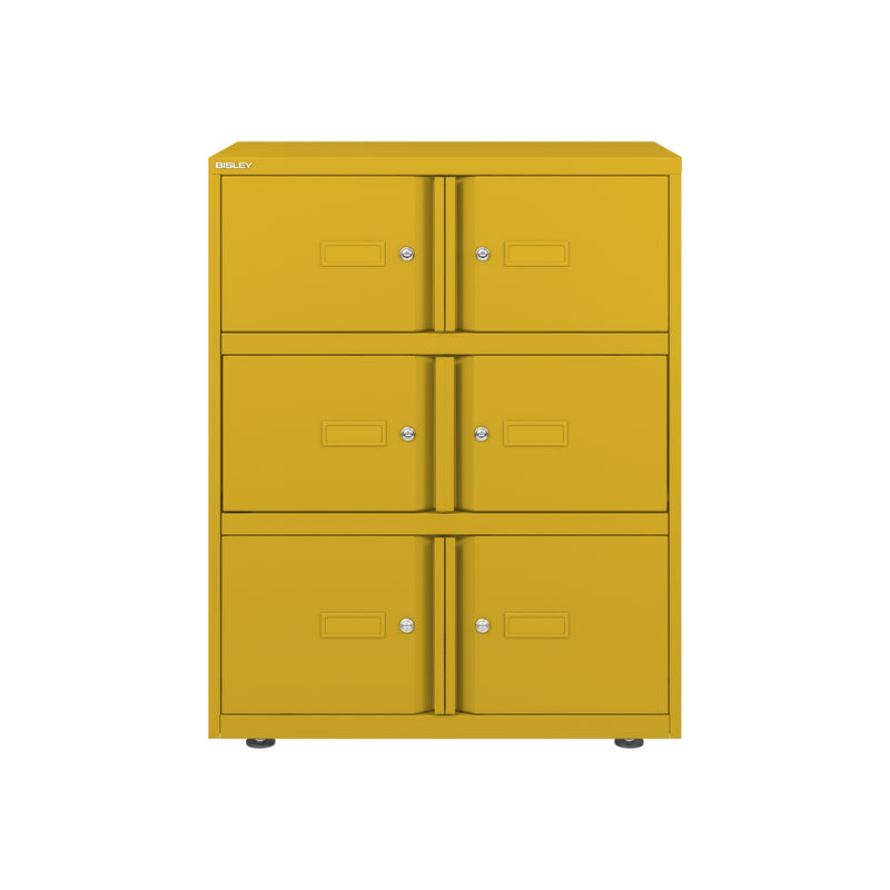 Bisley 800mm Wide Essentials Lodge - 6 Door Locker Cabinet