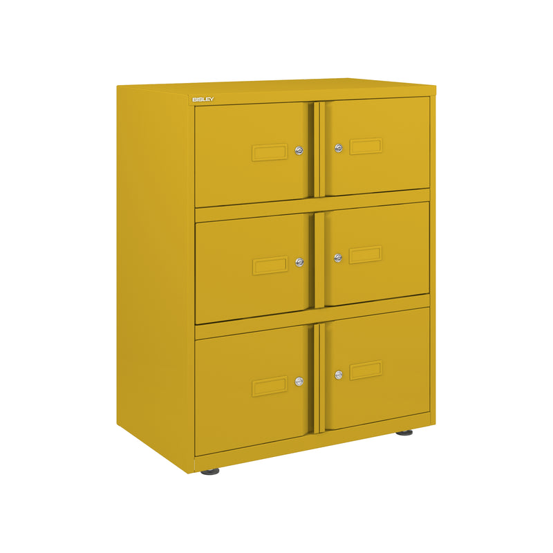 Bisley 800mm Wide Essentials Lodge - 6 Door Locker Cabinet