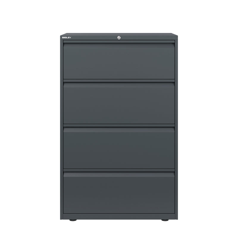 Bisley 800mm Wide Essentials 4 Drawer Side Filing Cabinet