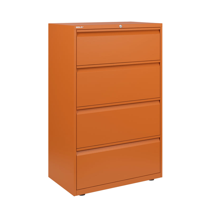 Bisley 800mm Wide Essentials 4 Drawer Side Filing Cabinet