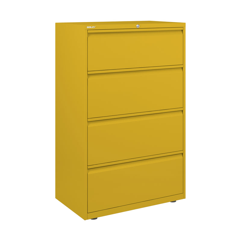 Bisley 800mm Wide Essentials 4 Drawer Side Filing Cabinet