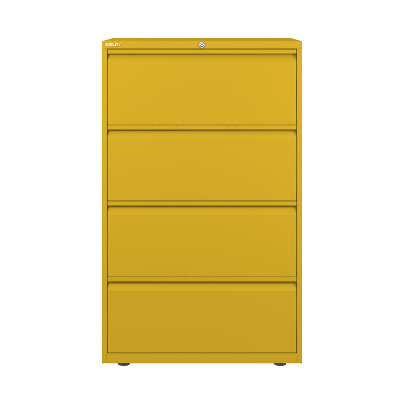 Bisley 800mm Wide Essentials 4 Drawer Side Filing Cabinet