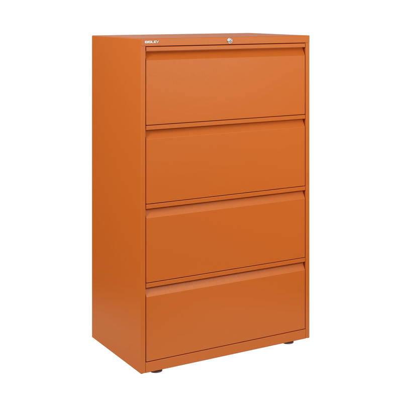 Bisley 800mm Wide Essentials 4 Drawer Side Filing Cabinet